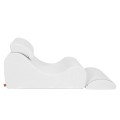 Boucle Wave Lounger, White
