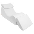 Boucle Wave Lounger, White