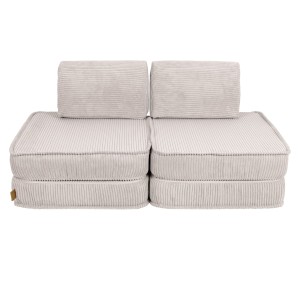 Aesthetic Pocket Basic Kids Sofa, Ecru