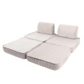 Aesthetic Pocket Basic Kids Sofa, Ecru