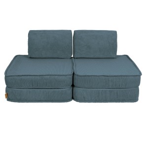 Aesthetic Pocket Basic Kids Sofa, Turquise