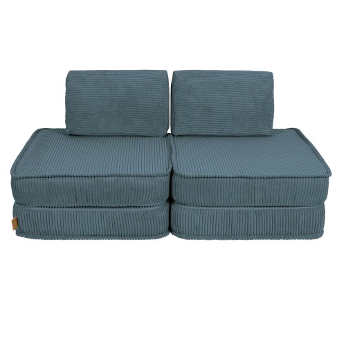 Aesthetic Pocket Basic Kids Sofa, Turquise