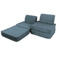 Aesthetic Pocket Basic Kids Sofa, Turquise