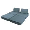 Aesthetic Pocket Basic Kids Sofa, Turquise
