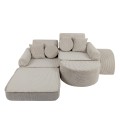 Aesthetic Pocket Max Kids Sofa, Ecru