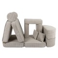 Aesthetic Pocket Max Kids Sofa, Ecru