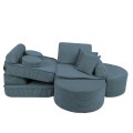 Aesthetic Pocket Max Kids Sofa, Turquise