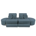 Aesthetic Pocket Max Kids Sofa, Turquise