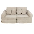Aesthetic Pocket Plus Kids Sofa, Ecru