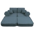 Aesthetic Pocket Plus Kids Sofa, Turquise