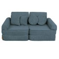Aesthetic Pocket Plus Kids Sofa, Turquise