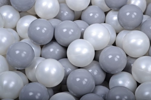 Soft Plastic Balls 7cm for the Ball Pit Set 200pcs: Gray/White Pearl